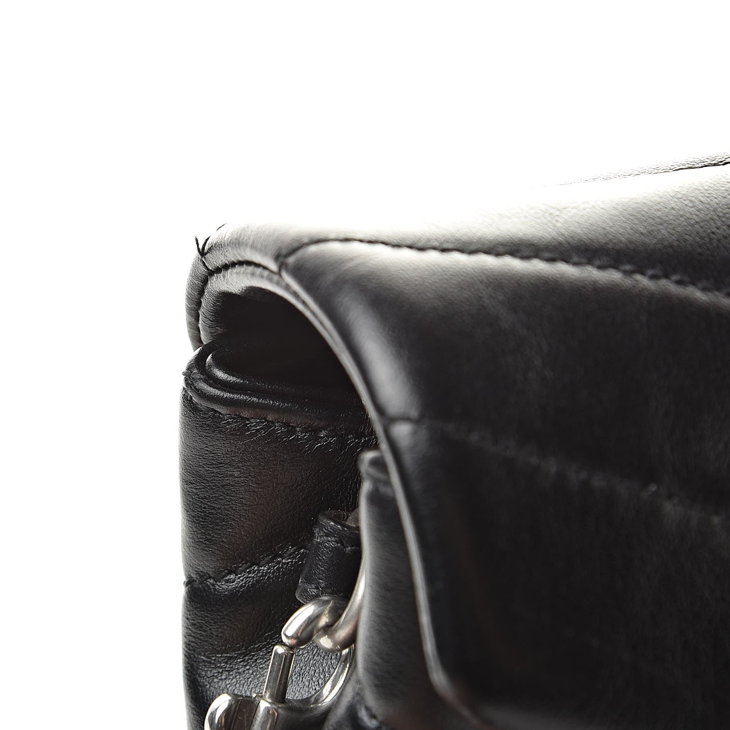 Saint Laurent Calfskin Y Quilted Monogram Toy Loulou Crossbody Bag Black 12 of 13