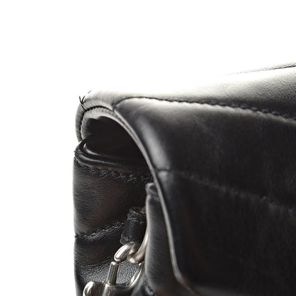 Saint Laurent Calfskin Y Quilted Monogram Toy Loulou Crossbody Bag Black 12 of 13