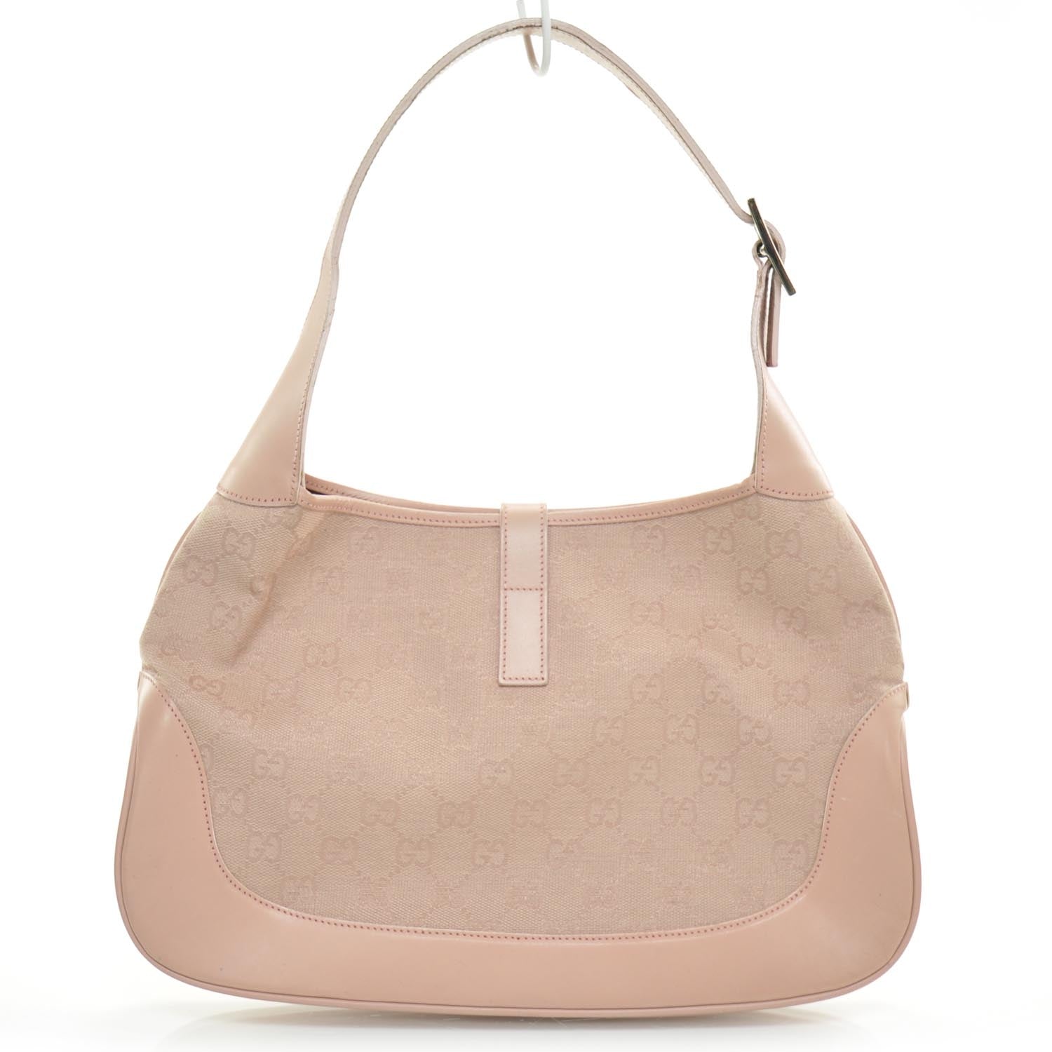 Gucci Monogram Small Jackie O Hobo Pink 4 of 9