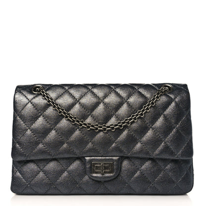 Chanel Metallic Calfskin Quilted 2.55 Reissue 227 Flap Charcoal 1 of 9