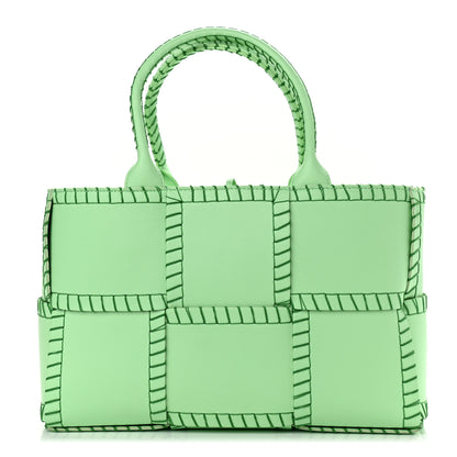 Bottega Veneta Nappa Maxi Intrecciato Overlock Stitched Small Arco Tote Wasabi Parakeet 1 of 11