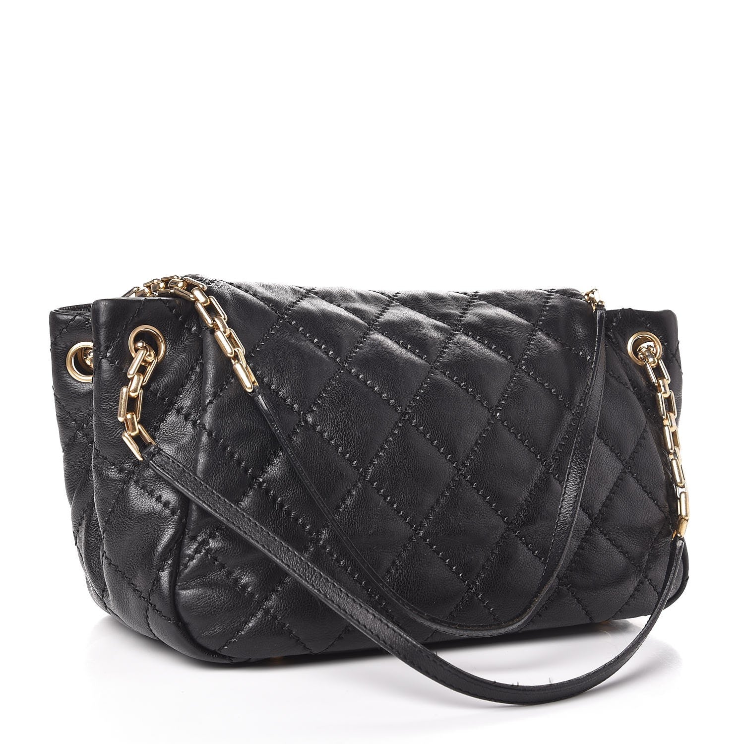 Chanel Calfskin Quilted Retro Chain Flap Black 2 of 21