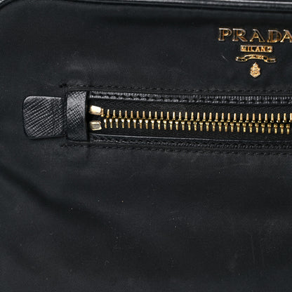 Prada Tessuto Nylon Saffiano Small Crossbody Bag Black 18 of 25