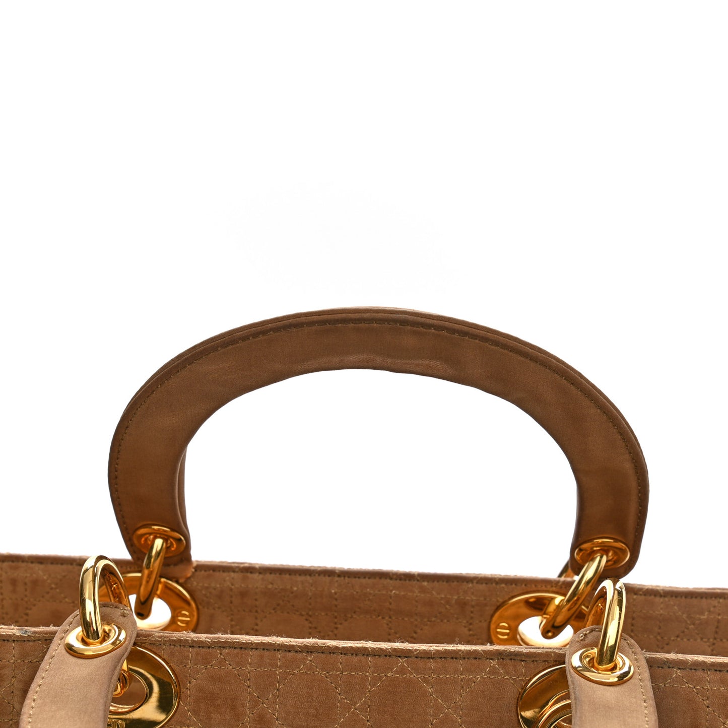 Nylon Cannage Large Lady Dior Tan