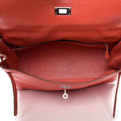 Hermes Togo Kelly Retourne 35 Geranium 6 of 36