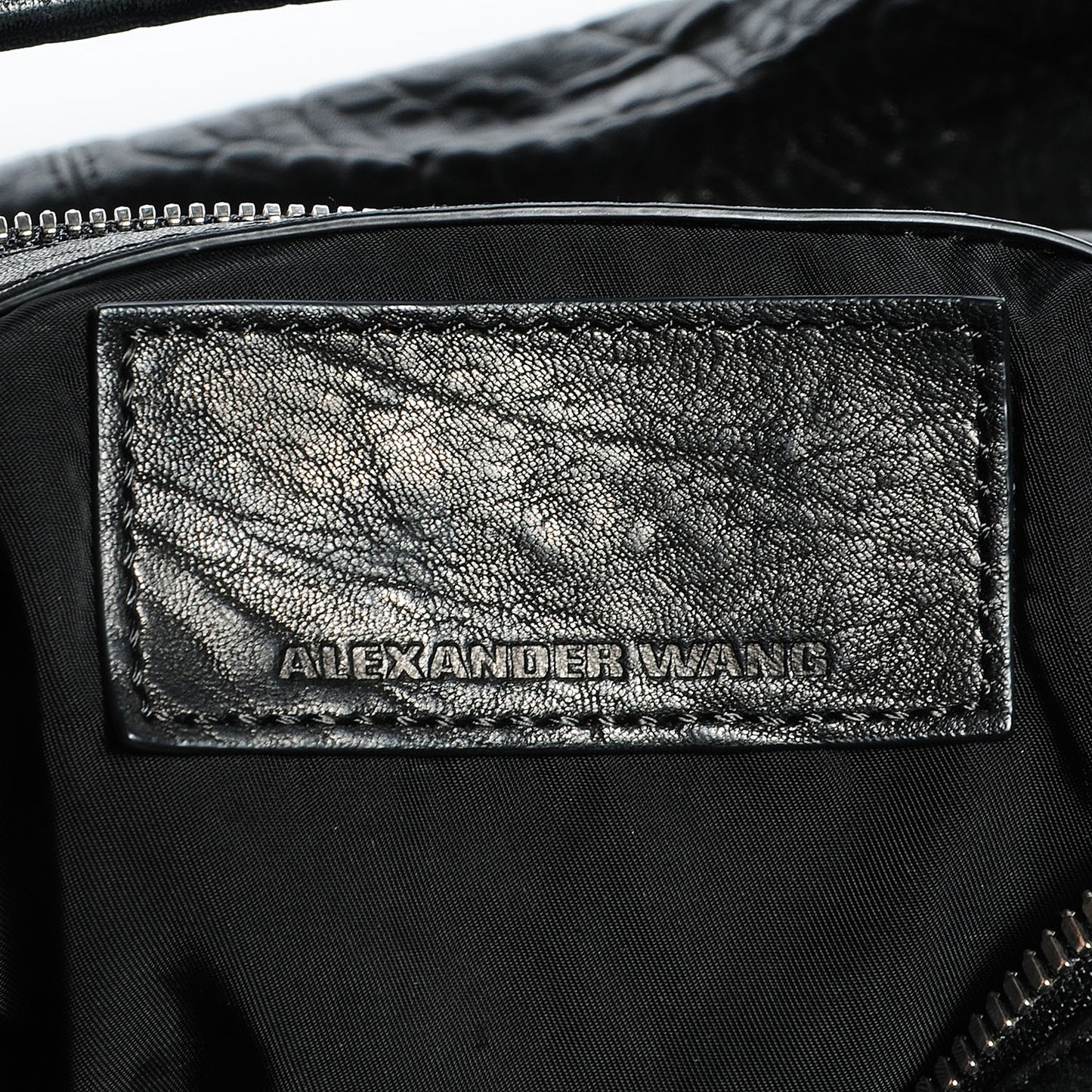 Pebbled Lambskin Morgan Hobo Black w Silver Hardware