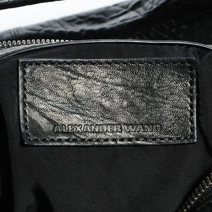 Alexander Wang Pebbled Lambskin Morgan Hobo Black w Silver Hardware 6 of 6
