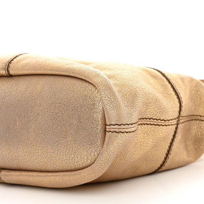 Givenchy Metallic Sugar Goatskin Micro Nightingale Gold 8 of 10