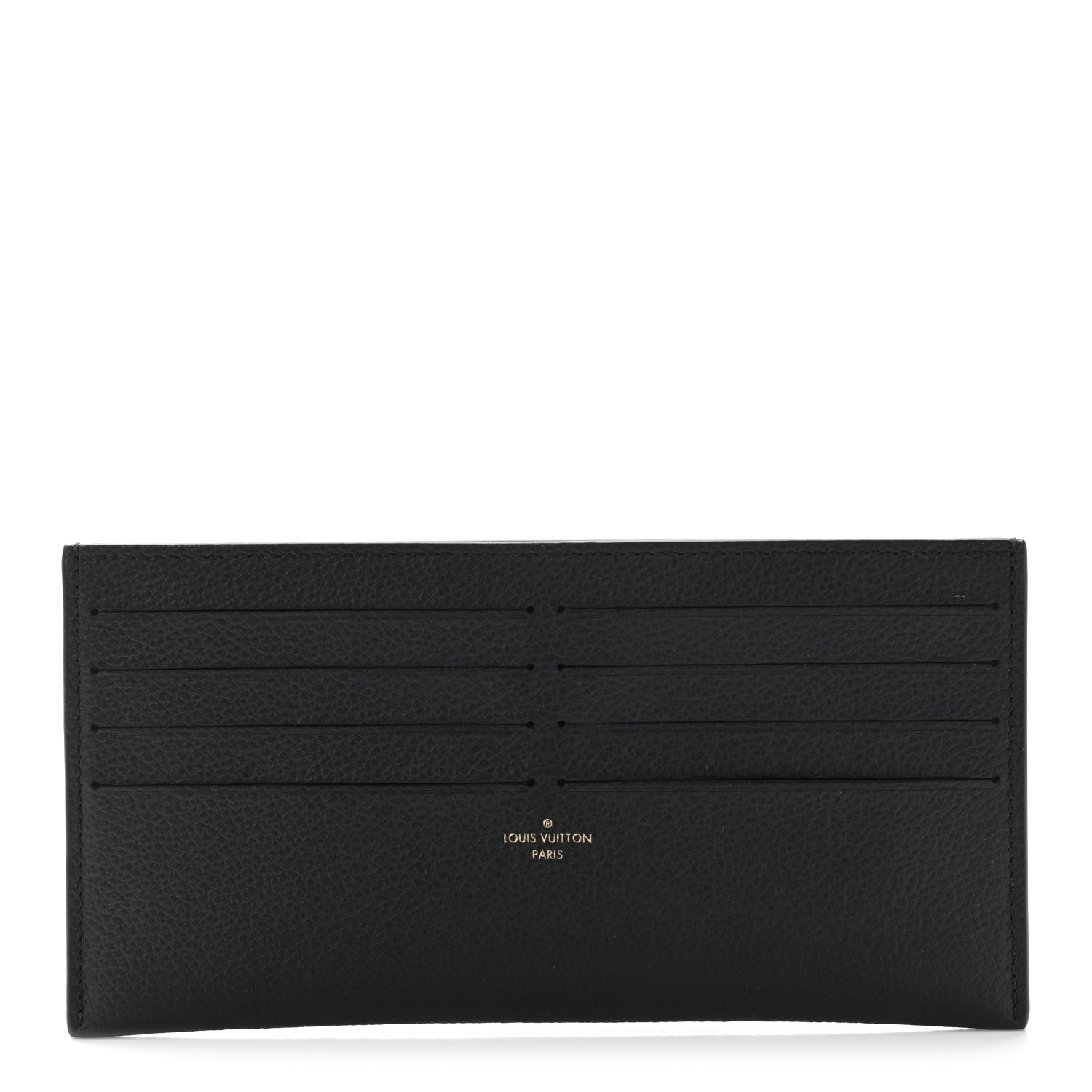 Louis Vuitton Calfskin Felicie Chain Wallet Card Holder Insert Black 1 of 6