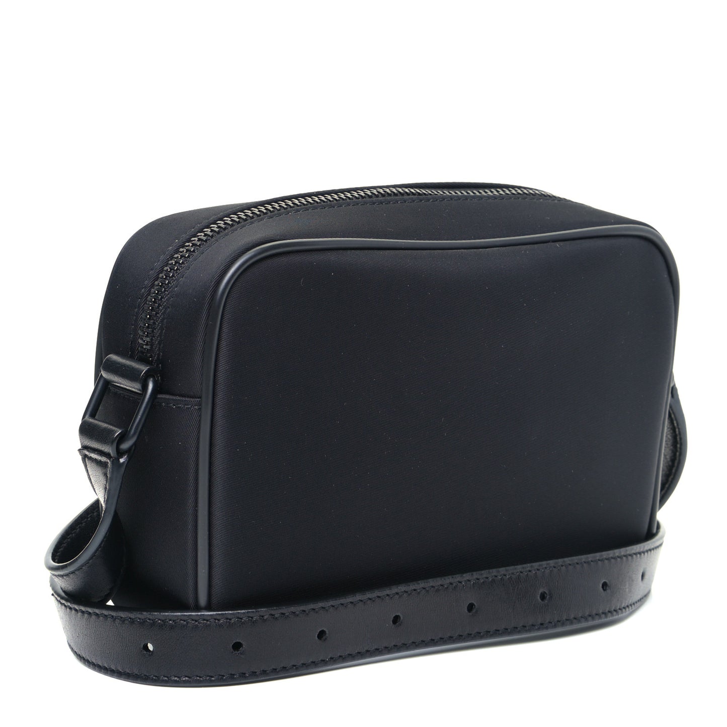 Lambskin Nylon Small Camp Camera Bag Black