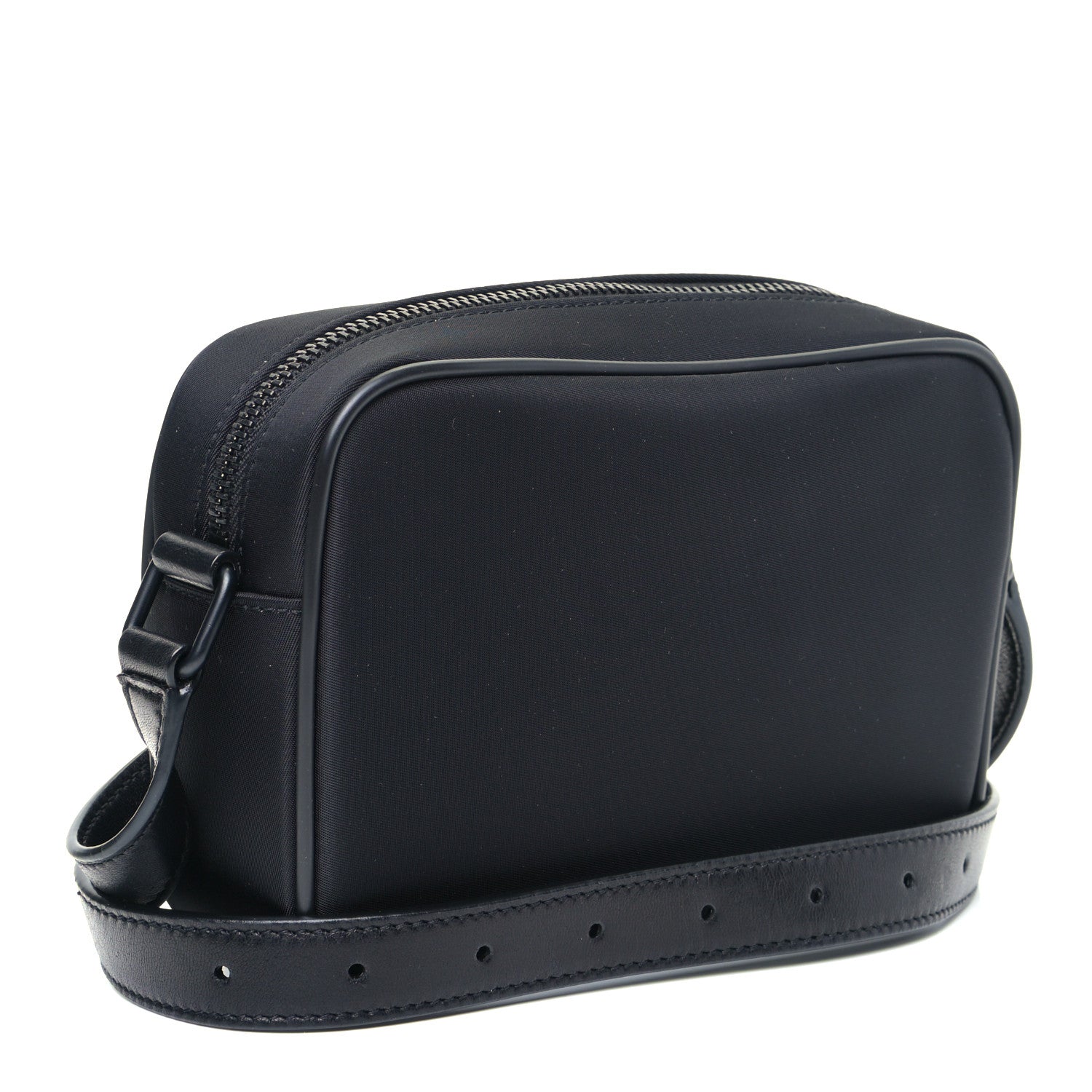 Saint Laurent Lambskin Nylon Small Camp Camera Bag Black 2 of 10