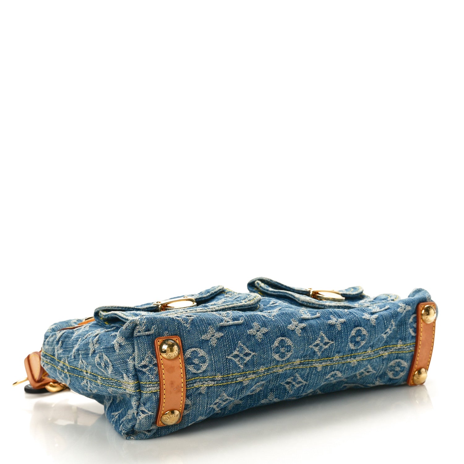 Louis Vuitton Monogram Denim Baggy PM Blue 4 of 11
