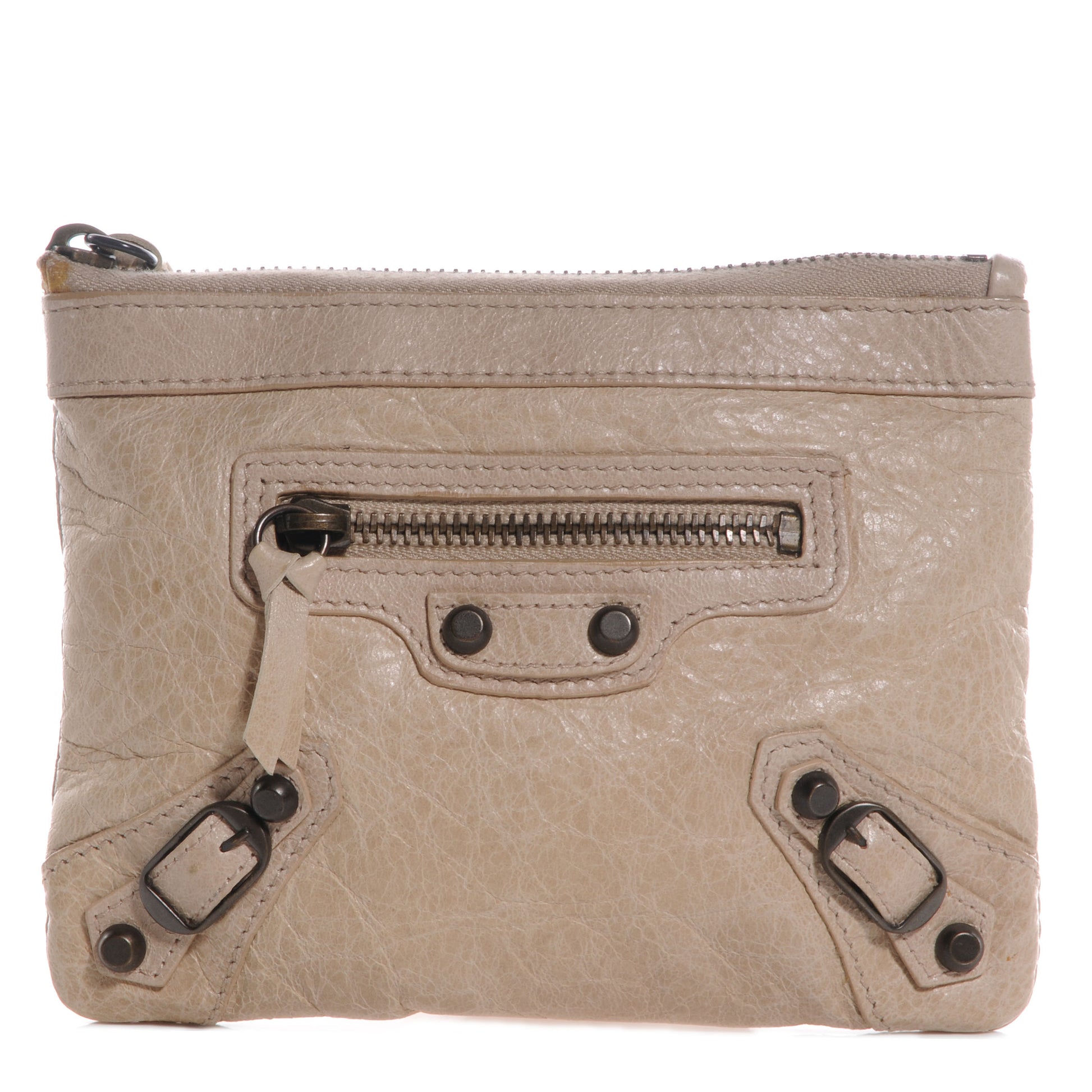 Balenciaga Agneau M Porte-Monnaie Coin Purse Sahara 1 of 8
