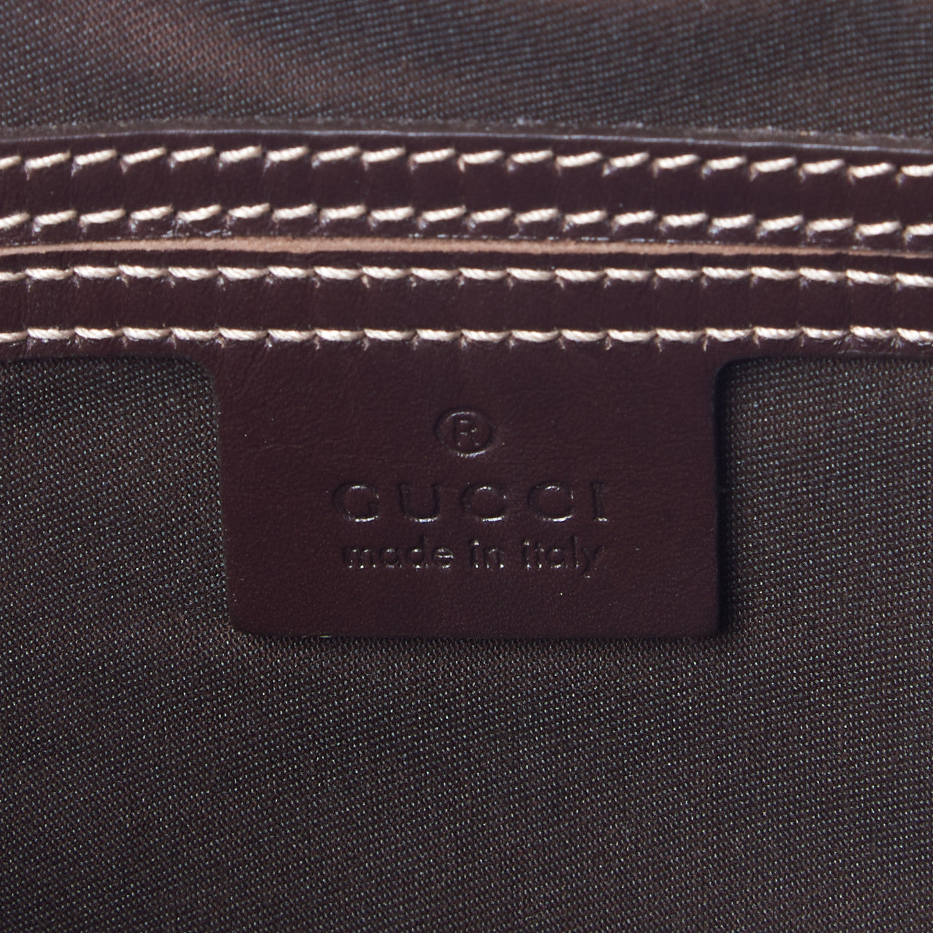 GG Supreme Monogram Medium Flat Messenger Bag Dark Brown