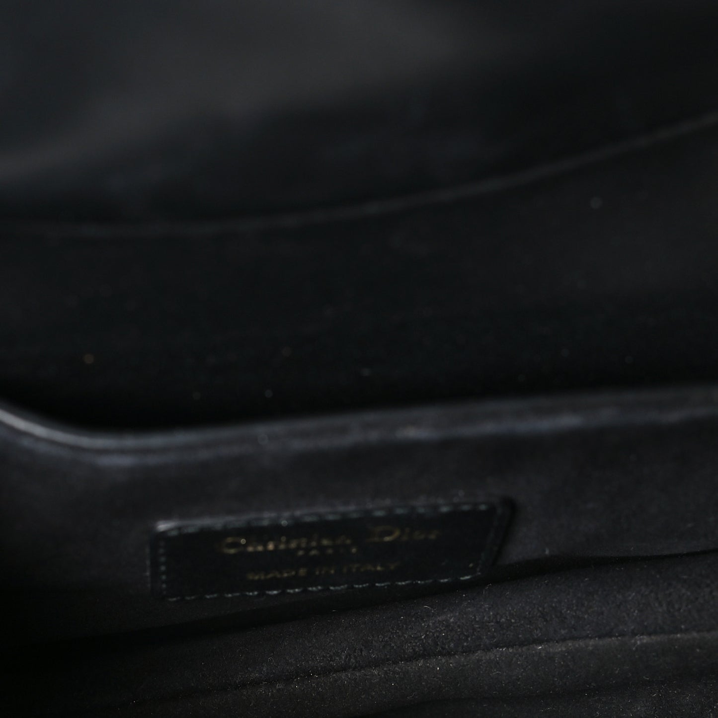 Calfskin Mini Saddle Bag Black