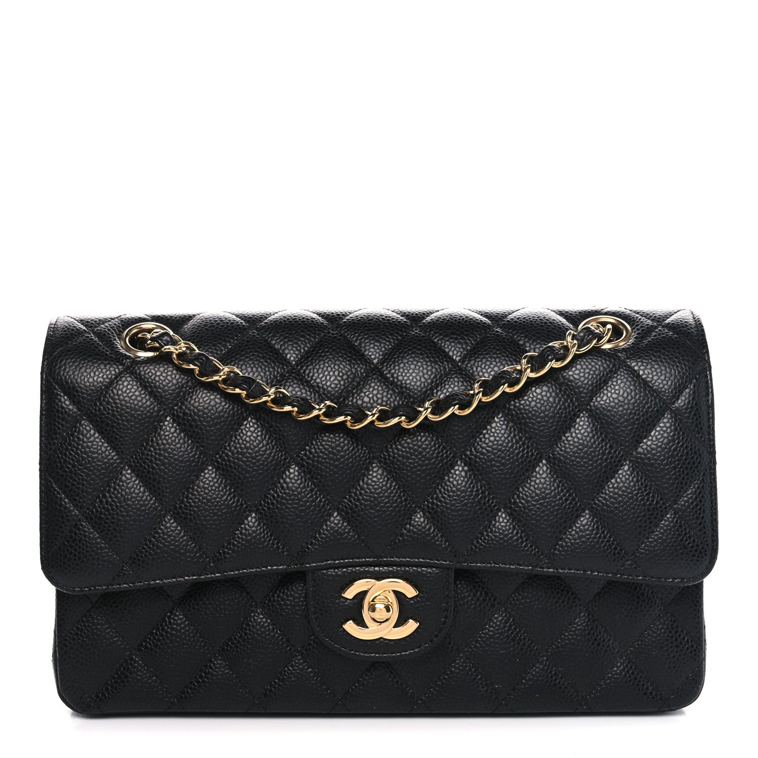 Chanel Caviar Quilted Medium Double Flap Black 1 of 11