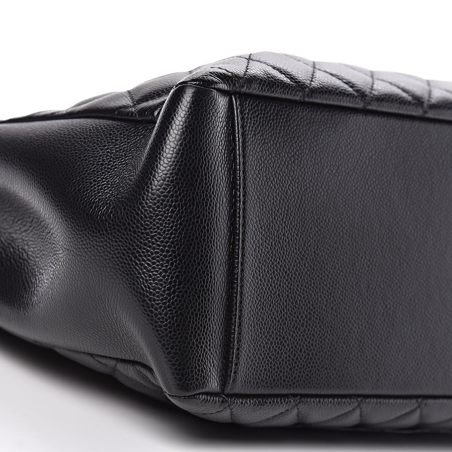 Caviar Quilted Grand Shopping Tote GST Black