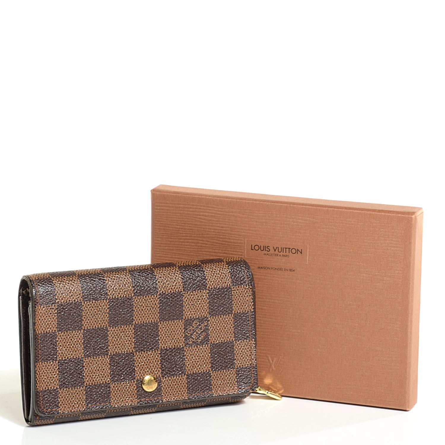 Louis Vuitton Damier Ebene Porte-Monnaie Billets Tresor Wallet 8 of 8