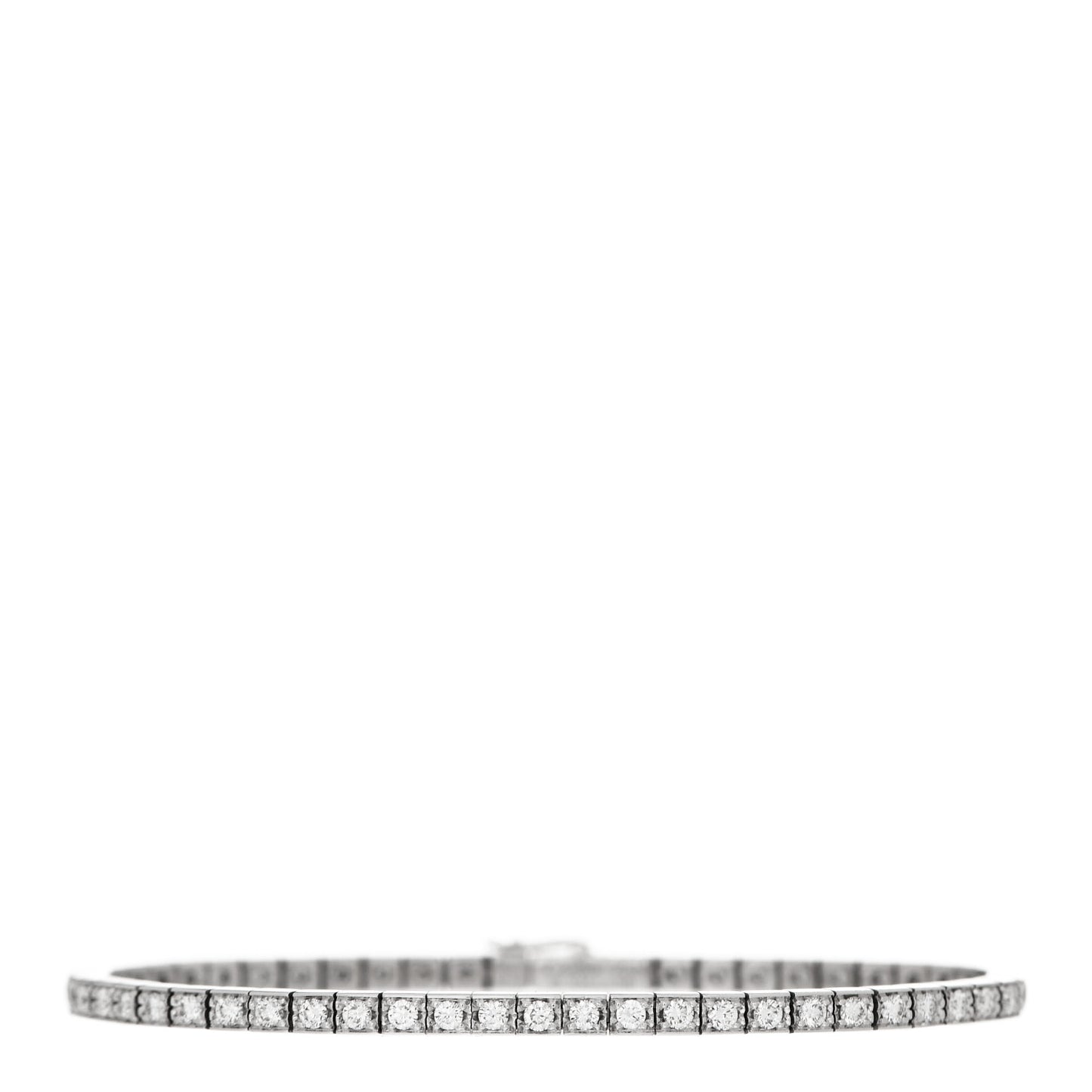 18K White Gold Diamond Lanieres Bracelet 15