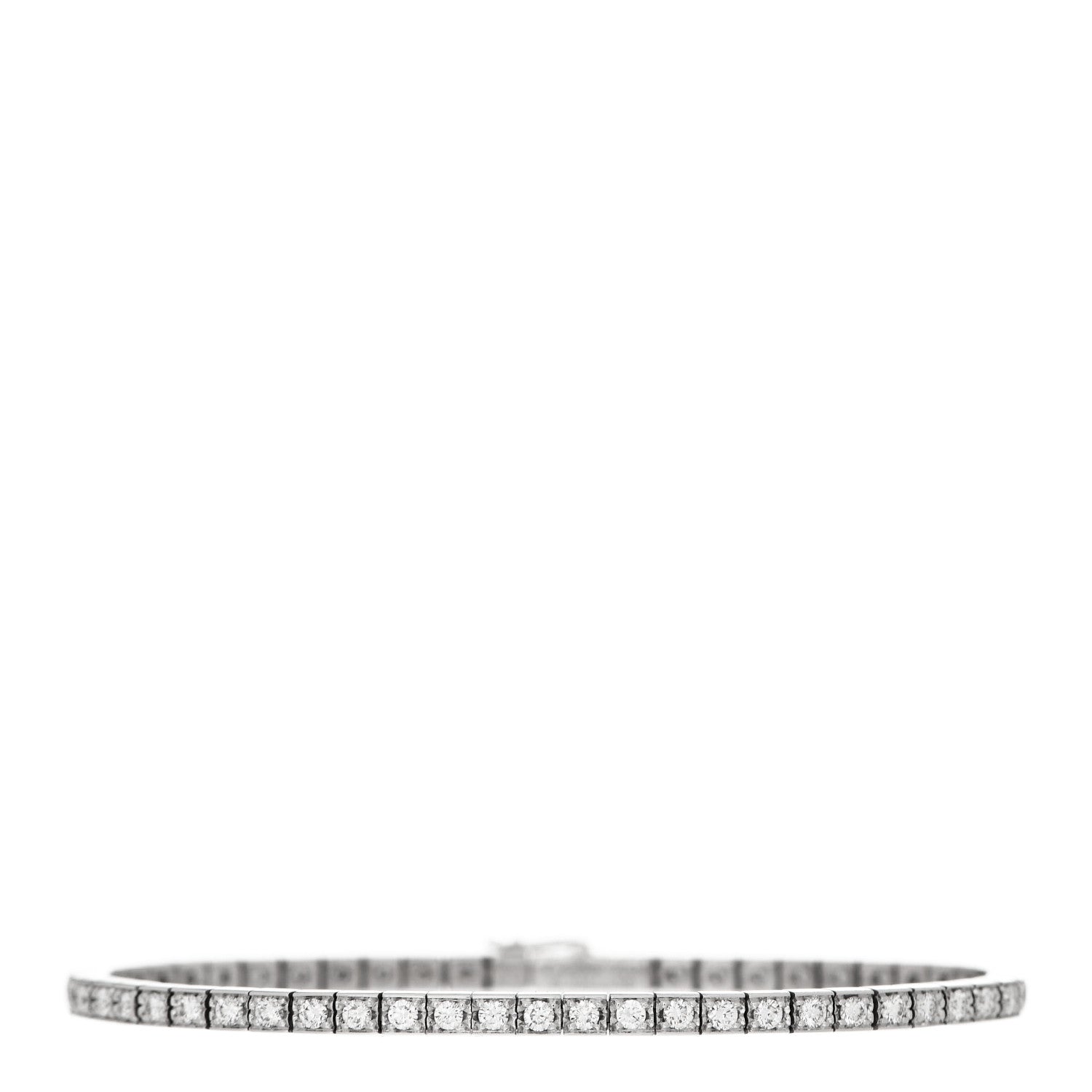 Cartier 18K White Gold Diamond Lanieres Bracelet 15 1 of 4