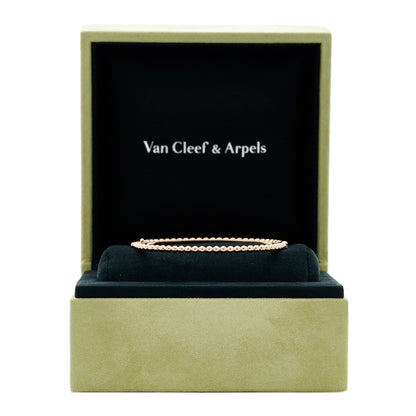 Van Cleef & Arpels 18K Rose Gold Perlee Pearls of Gold Bracelet L 4 of 4