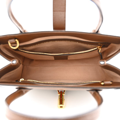 Gucci GG Supreme Monogram Azalea Calfskin Web Medium Jackie 1961 Tote Beige Ebony Brown Sugar 5 of 12