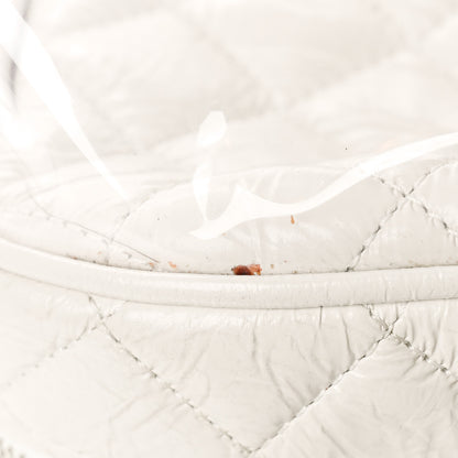 Chanel Crumpled Calfskin PVC Quilted Backpack White 11 of 17