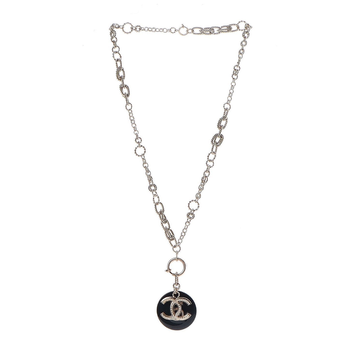 Resin CC 5 Pendant Necklace Gold Blue