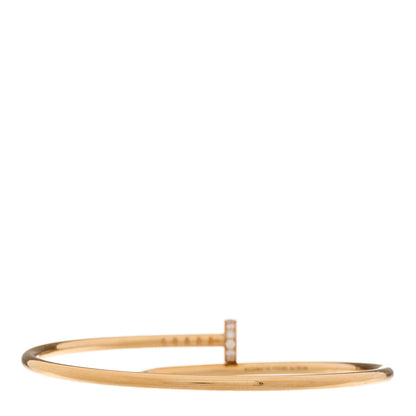 Cartier 18K Pink Gold Diamond Small Juste Un Clou Bracelet 16 3 of 5