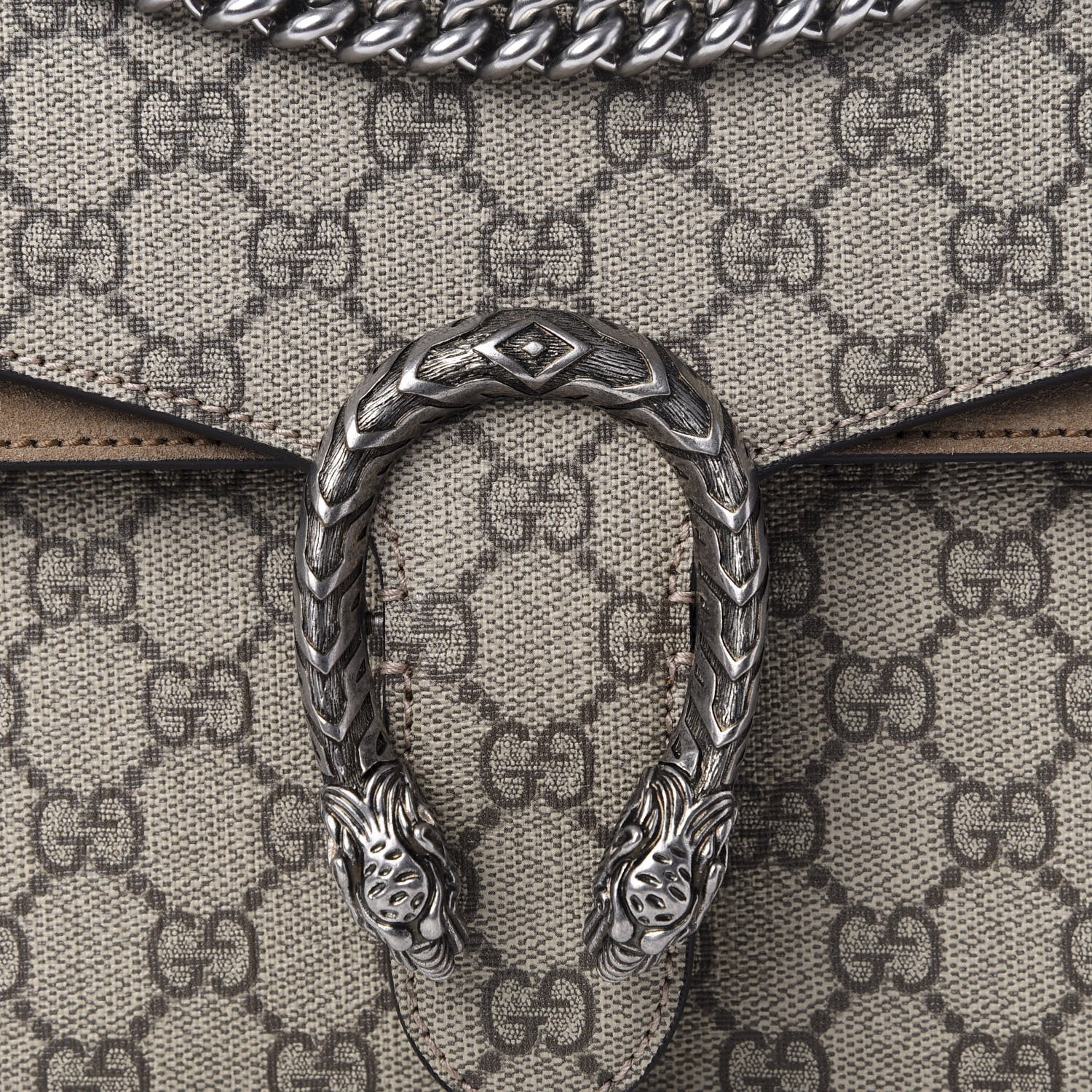 Gucci GG Supreme Monogram Small Dionysus Shoulder Bag Taupe 8 of 8