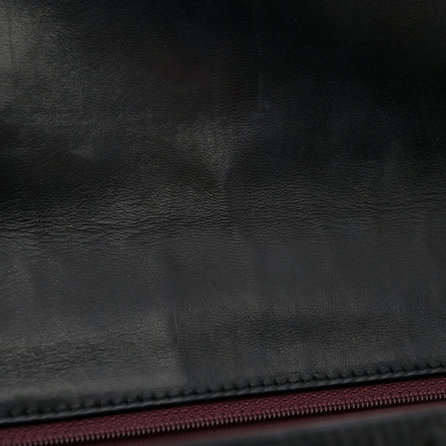 Lambskin Quilted Jumbo Single Flap Black