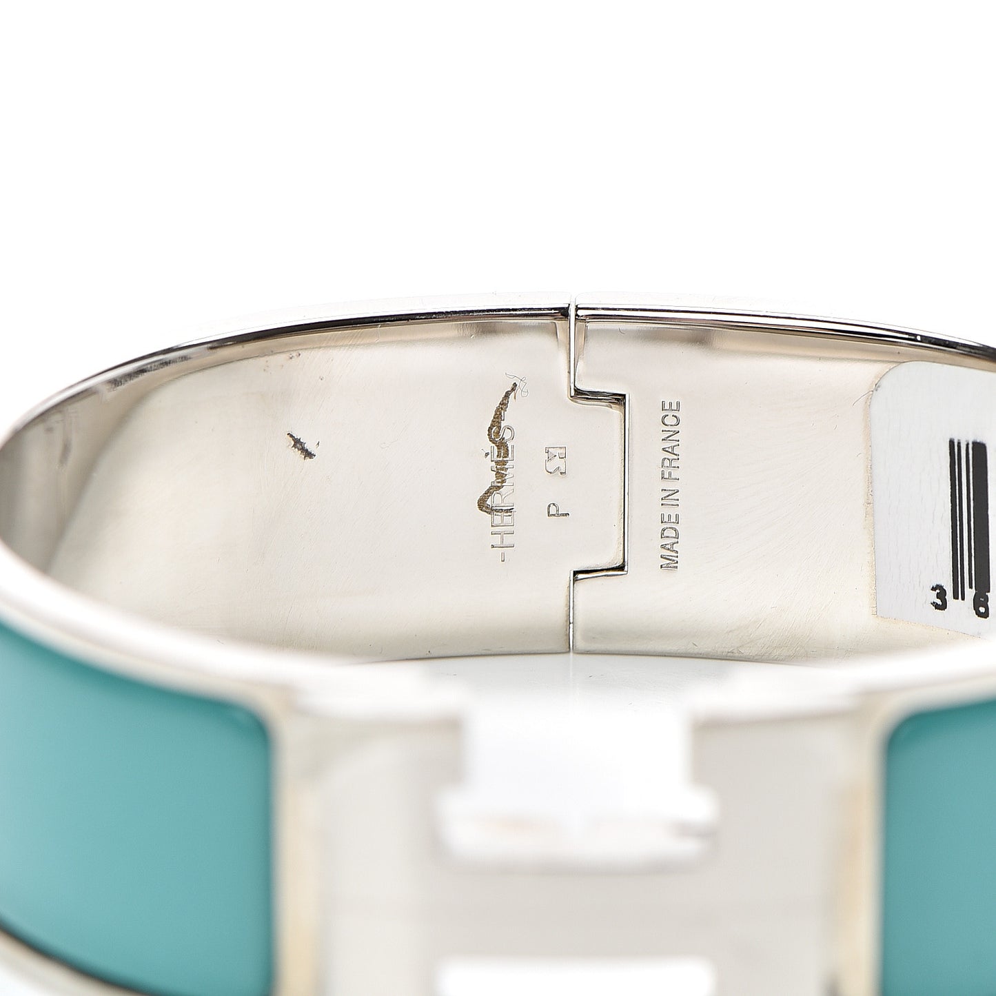 Enamel Wide Clic Clac H Bracelet GM Vert Bleuete
