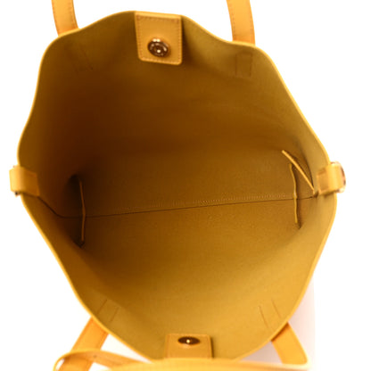 Saint Laurent Calfskin Toy Shopping Tote Yellow 4 of 8