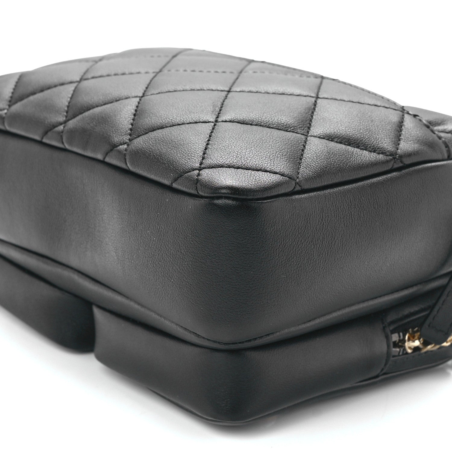 Chanel Calfskin Quilted Small Camera Case Black 11 of 12