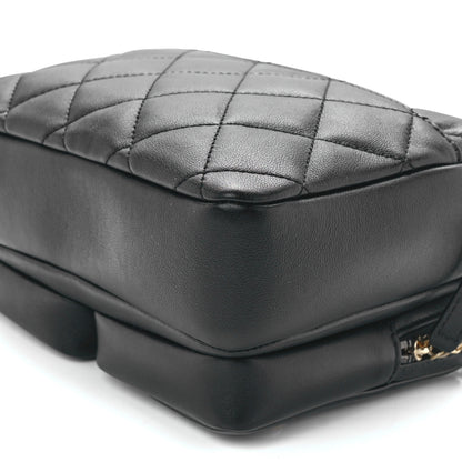 Chanel Calfskin Quilted Small Camera Case Black 11 of 12