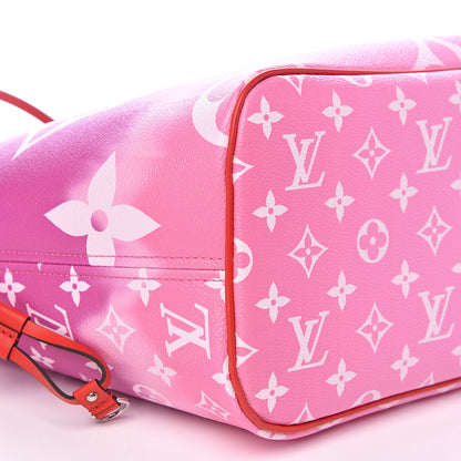 Louis Vuitton Monogram Escale Neverfull MM Rouge 8 of 9