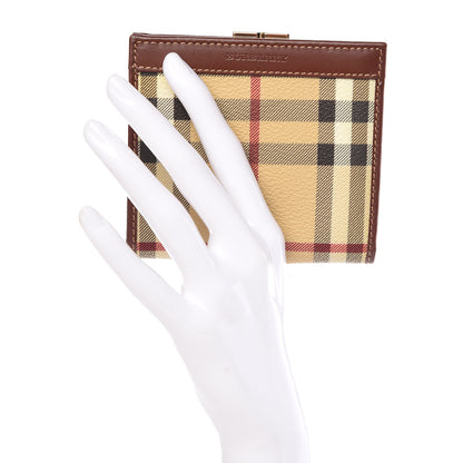 Burberry Haymarket Check French Wallet Brown 2 of 8