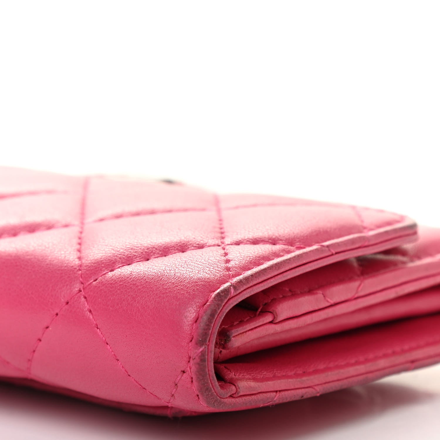 Chanel Lambskin Quilted Small Flap Wallet Pink 12 of 18