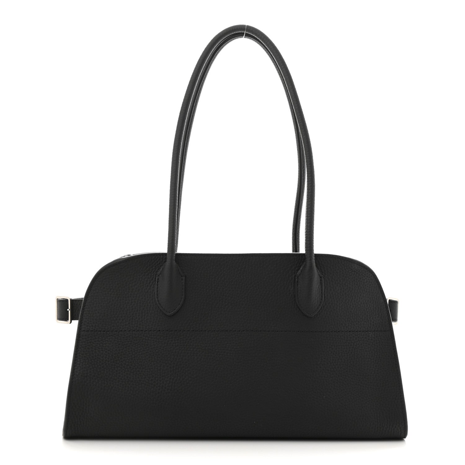 The Row Grained Calfskin Margaux Shoulder 12 Black 1 of 11