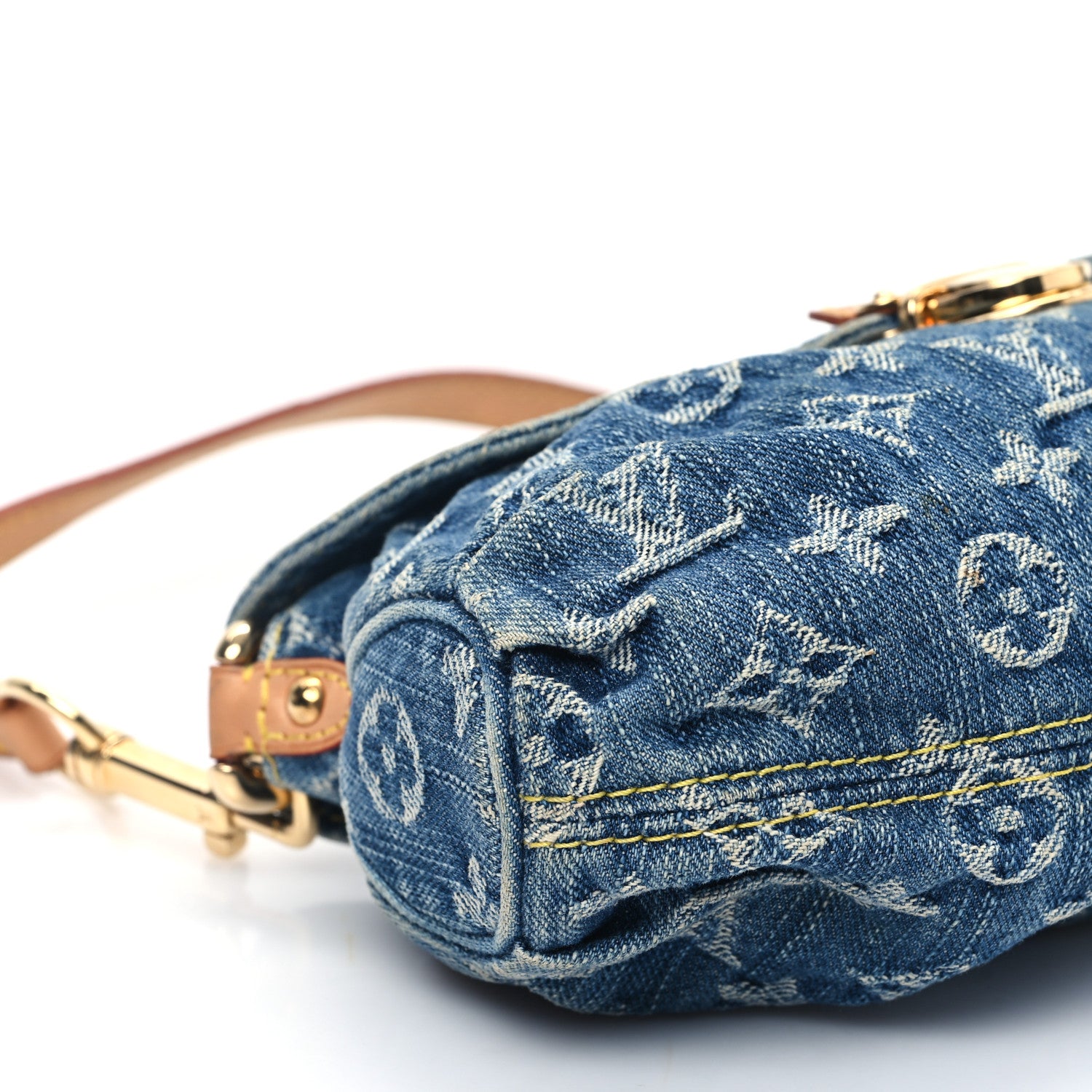 Louis Vuitton Monogram Denim Mini Pleaty Blue 8 of 12
