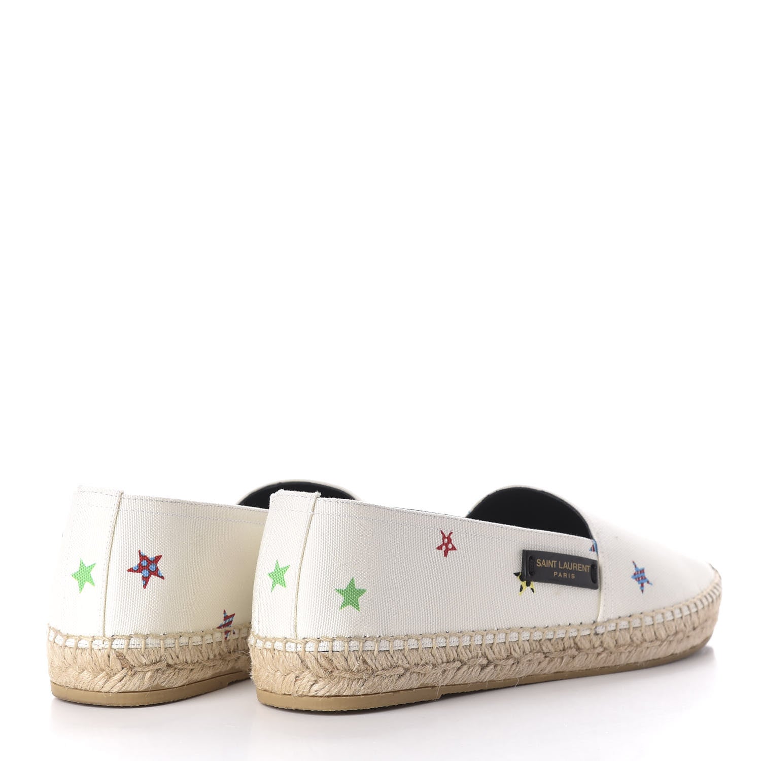 Saint Laurent Canvas Solaris Fun Star Espadrilles 39 4 of 10