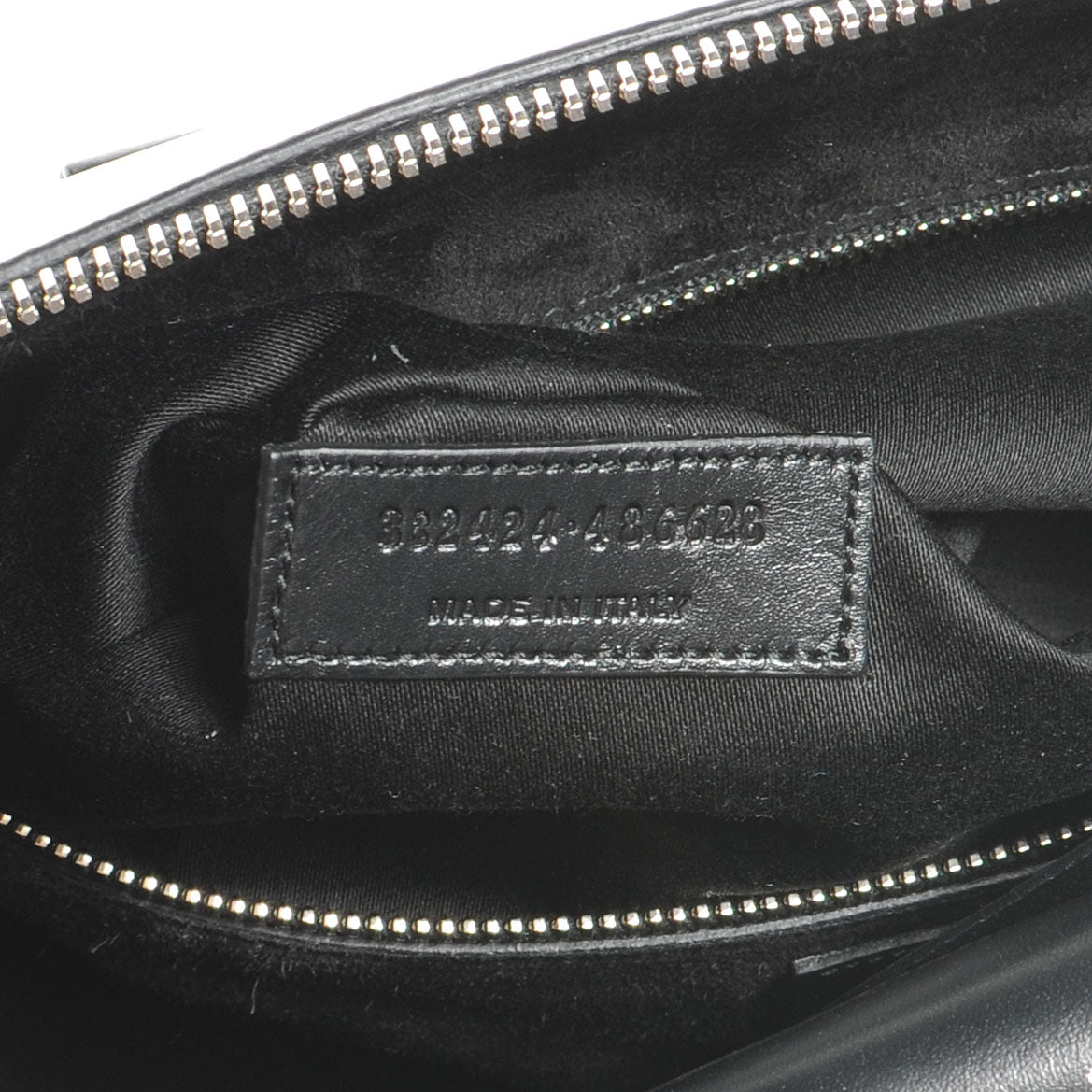 Saint Laurent Leather Studded Duffle 6 Black 5 of 7
