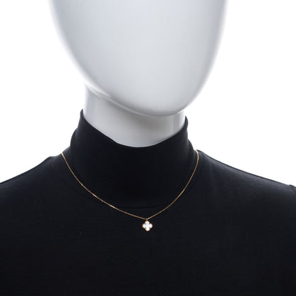Van Cleef & Arpels 18K Yellow Gold Mother of Pearl Sweet Alhambra Pendant Necklace 2 of 5