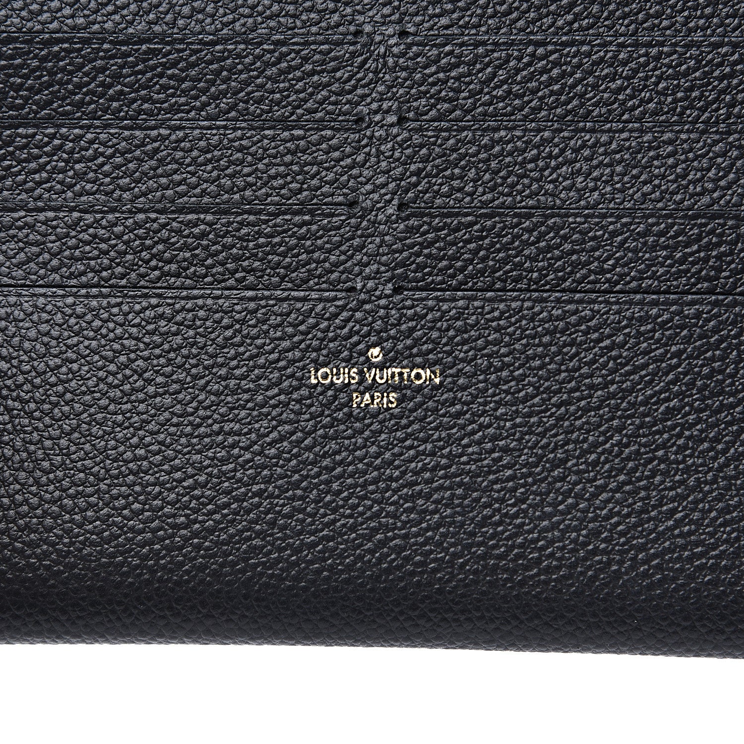 Louis Vuitton Calfskin Felicie Chain Wallet Card Holder Insert Black 5 of 5