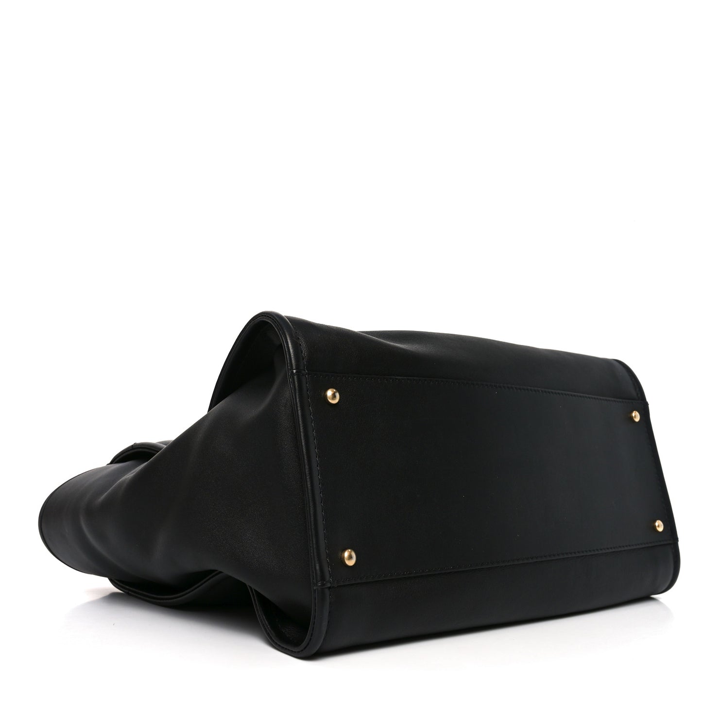Calfskin Medium Deauville Tote Black Multicolor