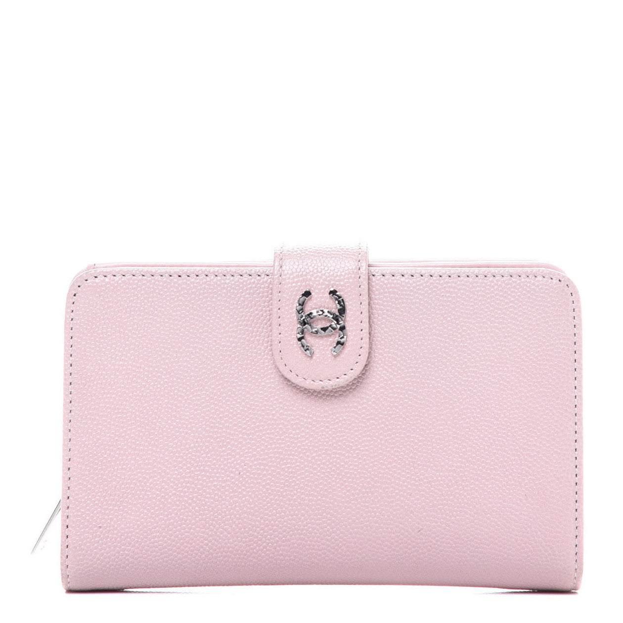 Caviar Sevruga Zip Pocket Wallet Light Pink