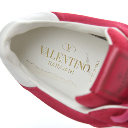 Valentino Garavani Suede Flycrew Sneakers 37 Pink 6 of 17
