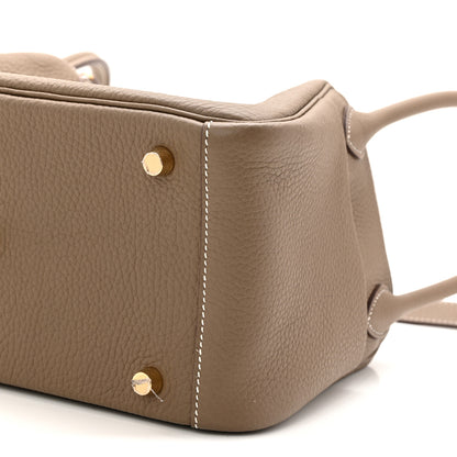 Hermes Taurillon Clemence Lindy 26 Etoupe 10 of 11