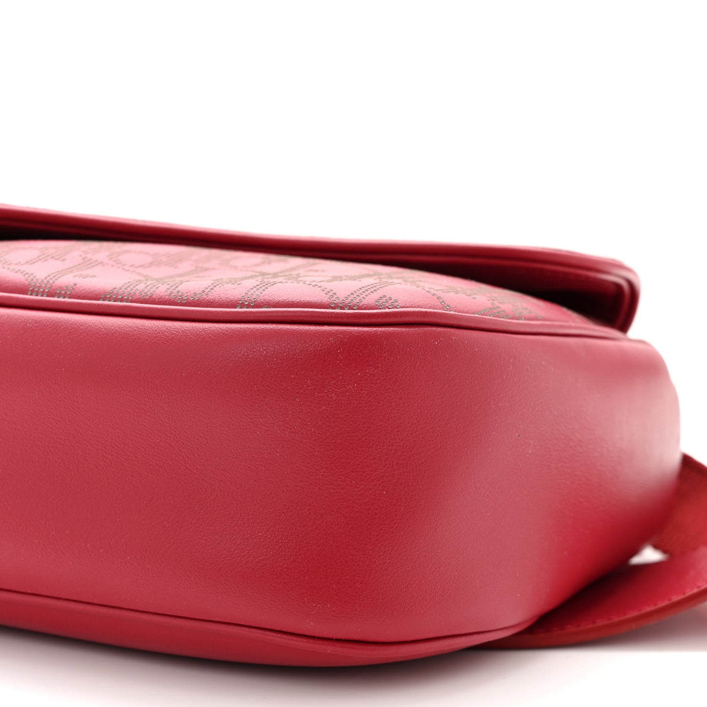 Galaxy Calfskin Oblique World Tour Saddle Belt Bag Red