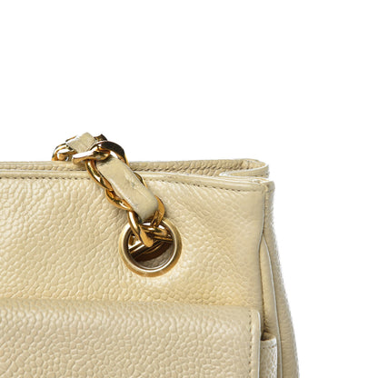 Chanel Caviar Flap Shoulder Bag Beige Clair 11 of 14